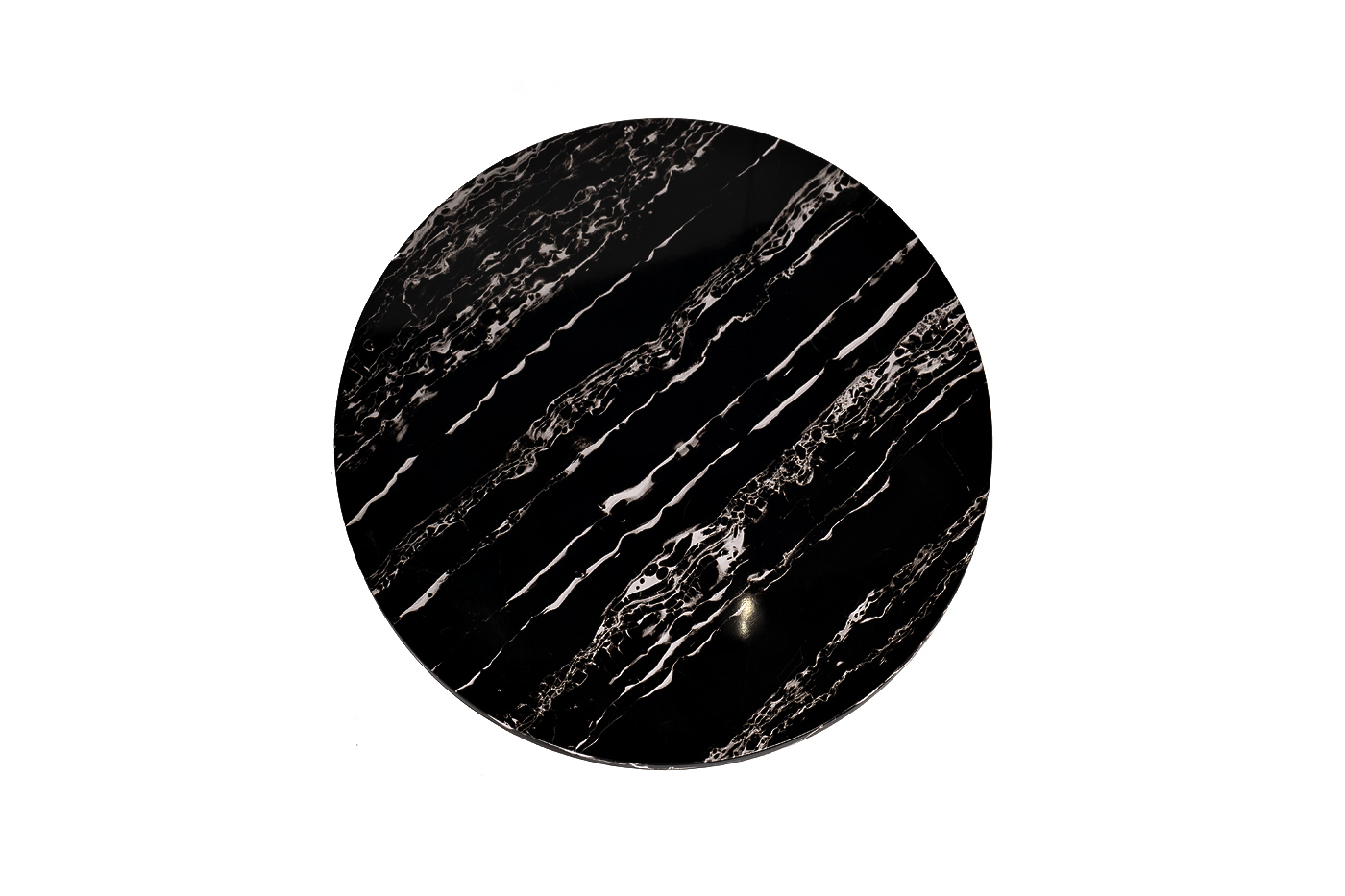 30B-85521 Стол журнальный круглый черный / хром d60*48cм_s2 2