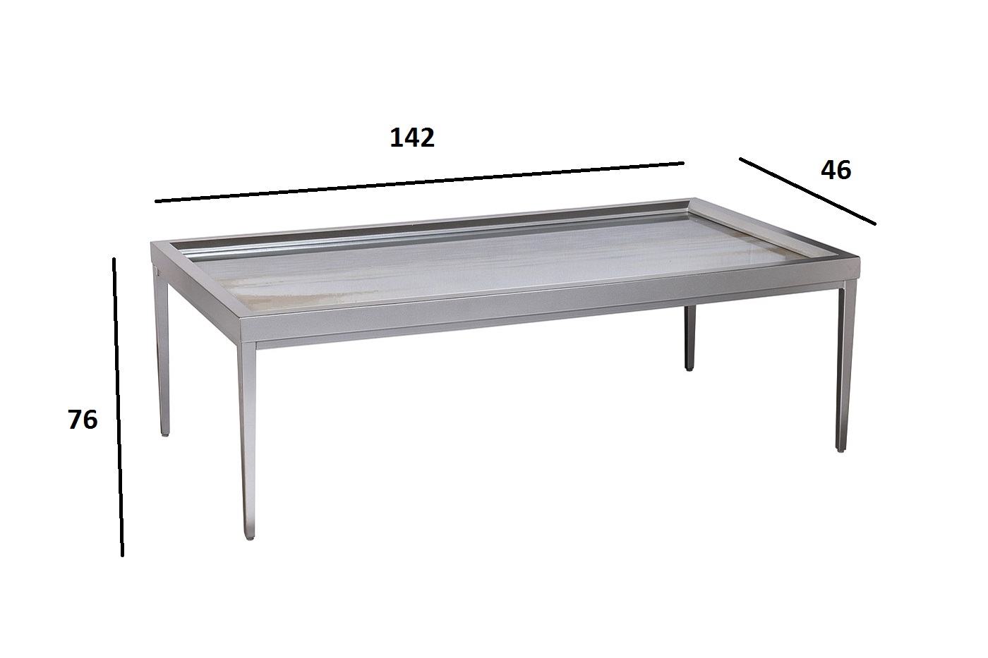 ART-4514CF-STOL/ZH Стол журнальный «Mirage» 142*76*46см_s2 6