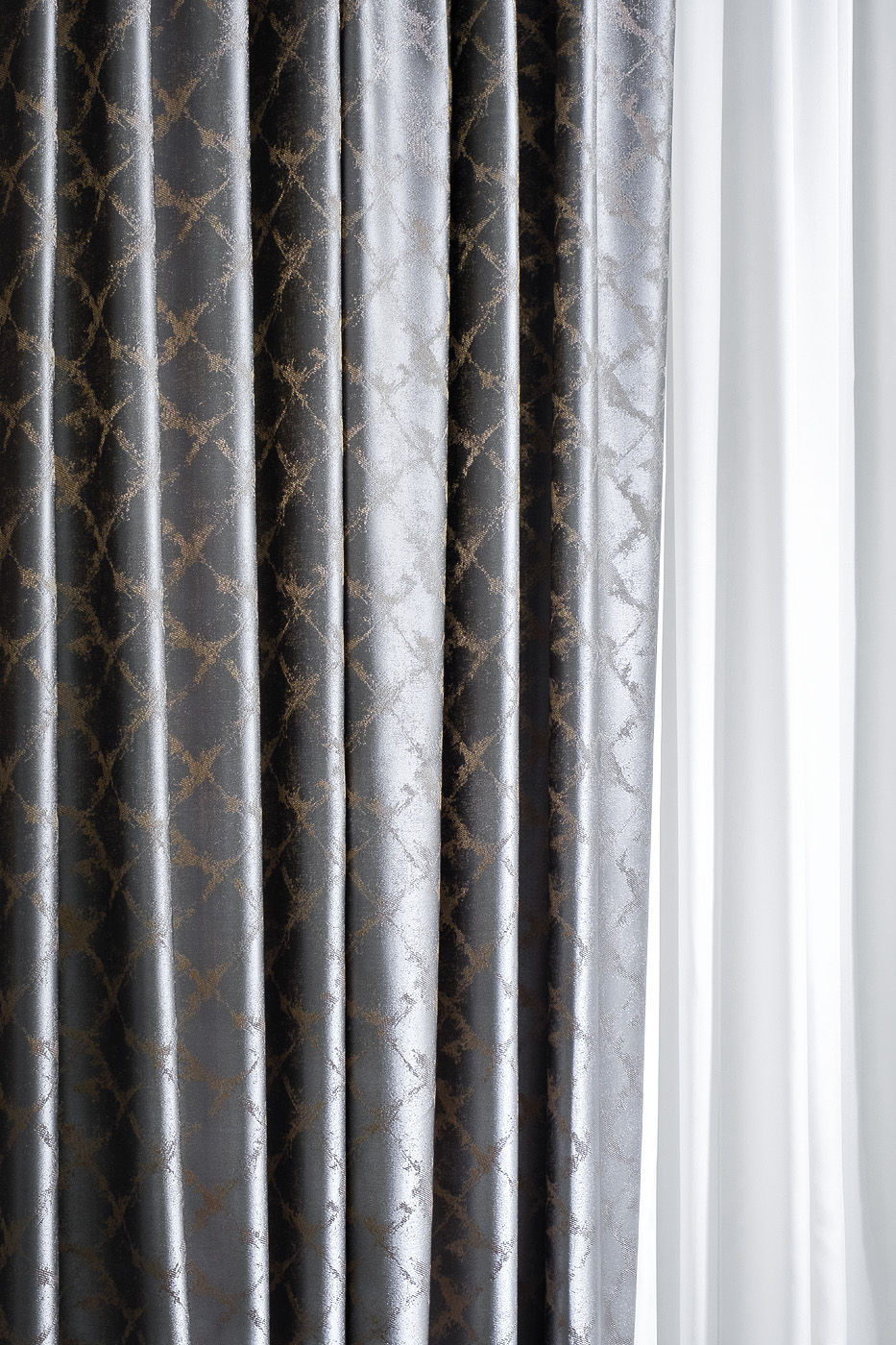 121GD-GAB1306-PORT SER Портьера TRENTO серая  275*260см_s2 1