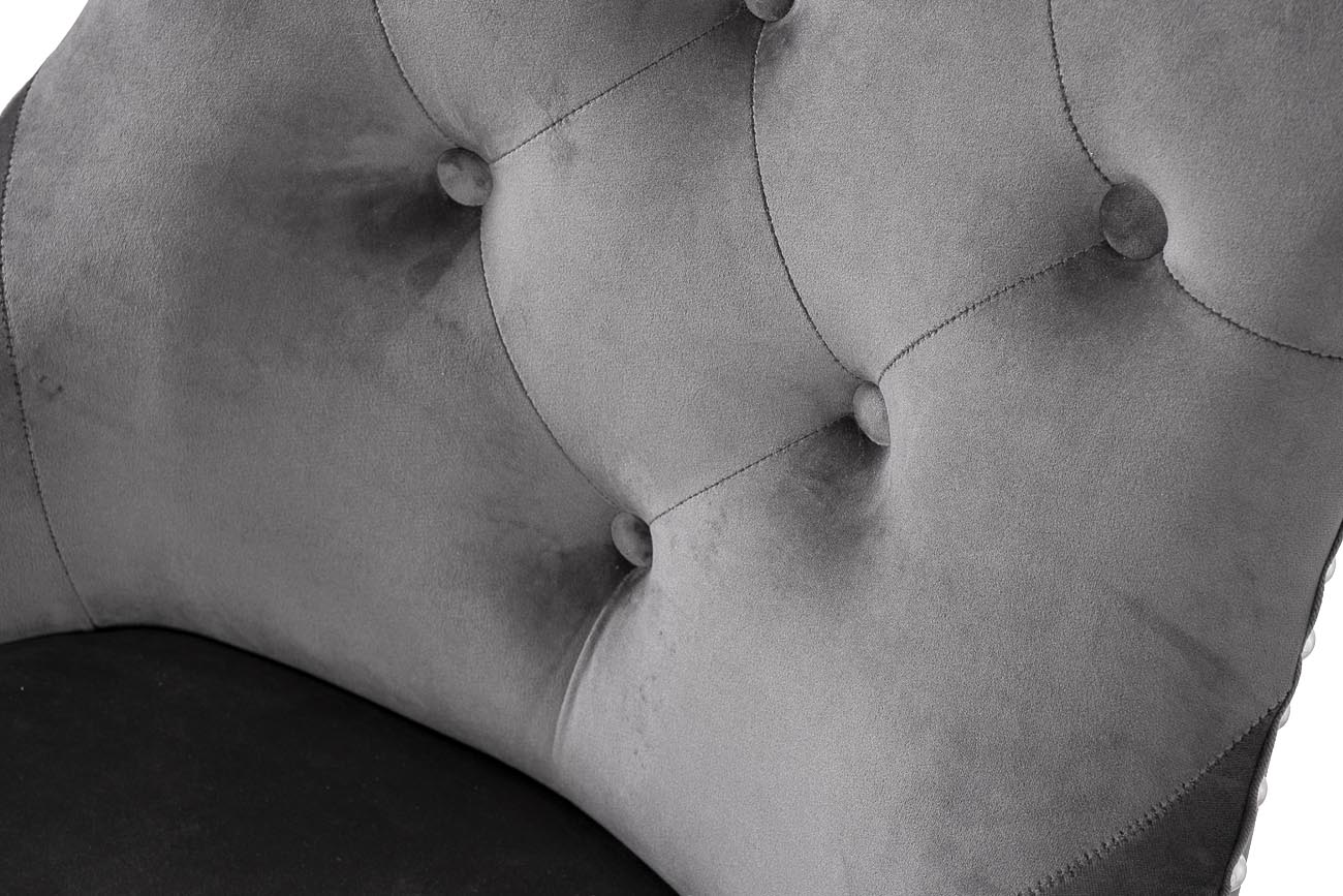 Стул 236 велюр серый Riv96 63*56*98см_s2 4