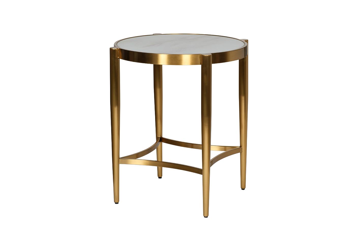 19-OA-6432 Стол журнальный со стекл.столешниц. под мрамор d55*60_s2 1