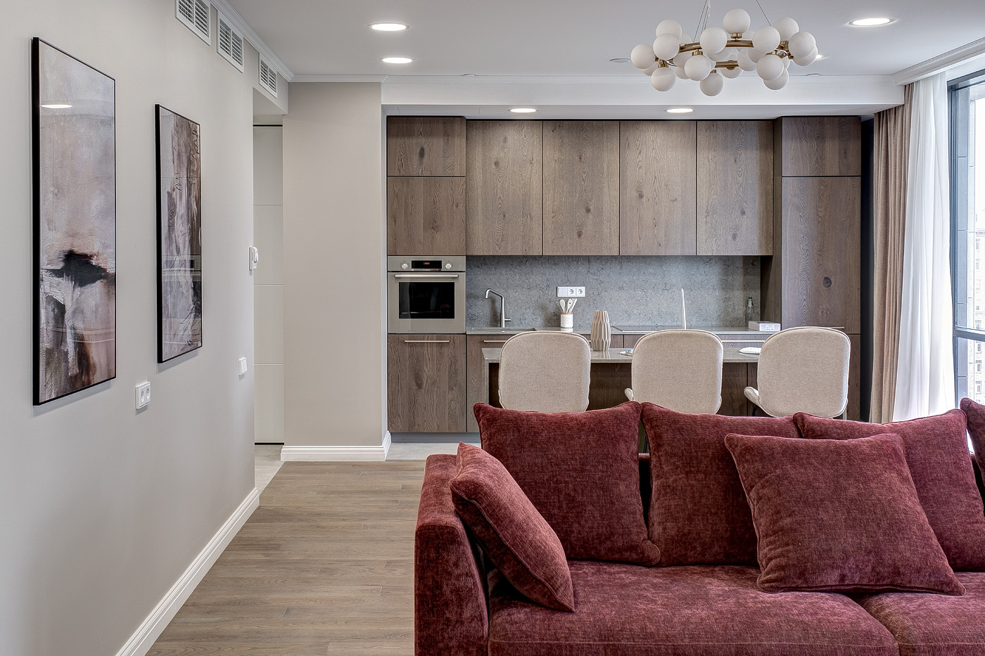 Апартаменты в ЖК Hill8 в стиле контемпорари 4