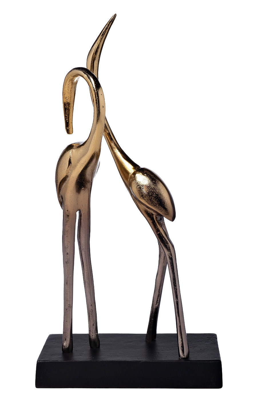 71PN-2374 Статуэтка «Две цапли» цвет золото 23*13*43см_s2 1