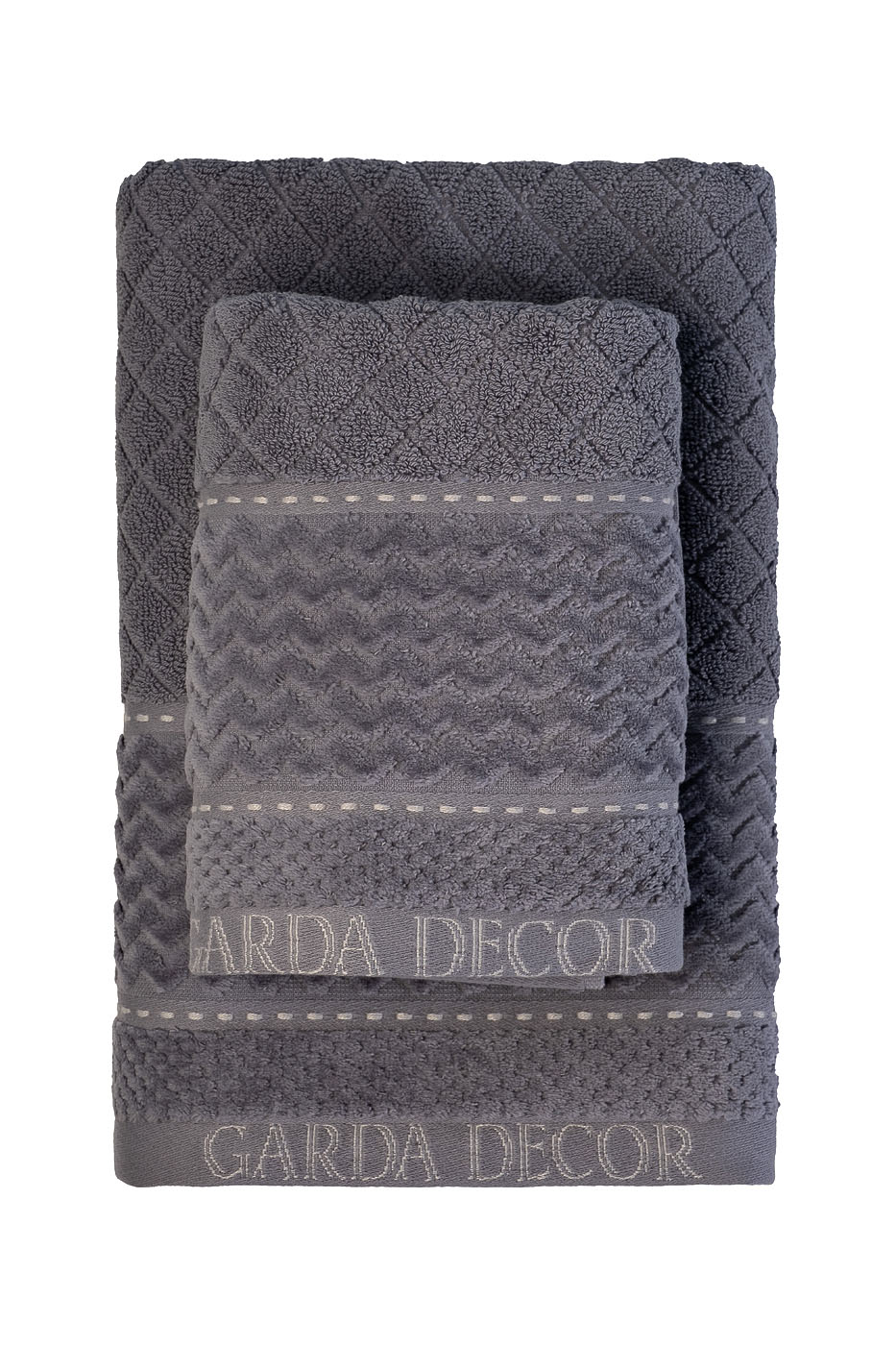 119VAL-ARG70140-POL SER Полотенце Наполи серое 70*140_s2 3
