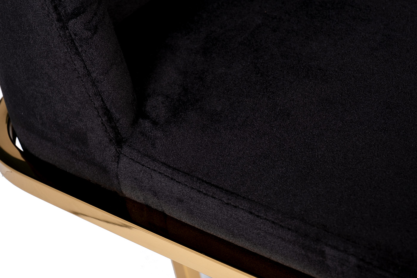 GY-83650 Стул велюр черный/золото 54*56*89см_s2 4