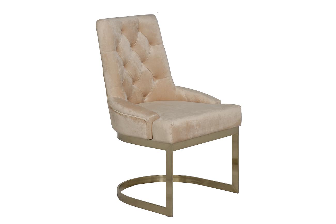 76AR-6210GOLD-BG Стул велюр бежевый/матовое золото 65*61*93см_s2 2