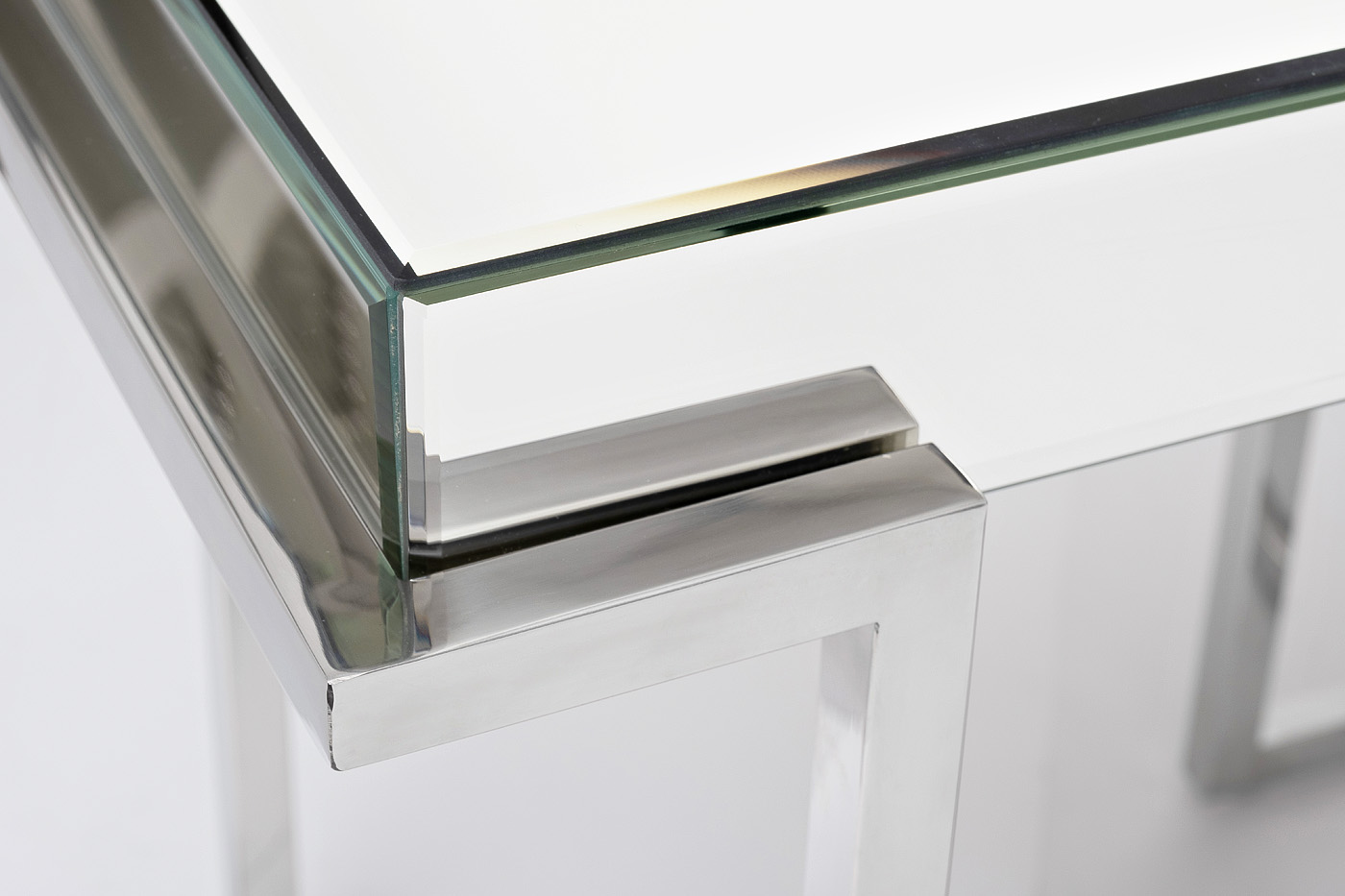 KFG129 Консоль зеркальная каркас н/ж сталь хром 116*39*79см_s2 3