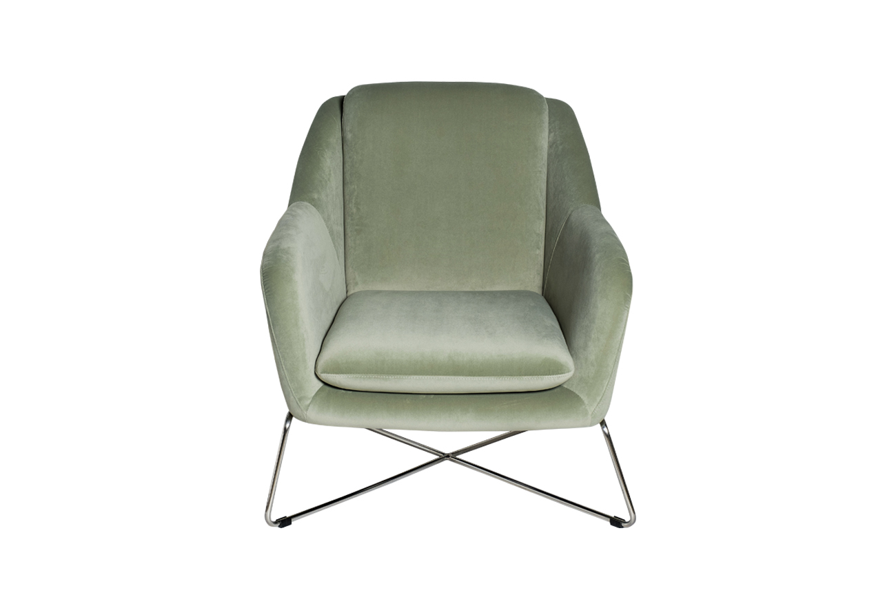 46AS-AR2976-OLV Кресло велюр светло-оливковый/хром 75*87*80см_s2 1