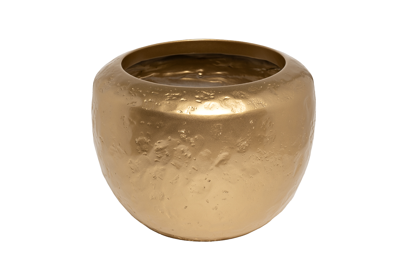 ZS2063-26GL Кашпо с фактурной поверхностью  золото d35*26см_s2 1
