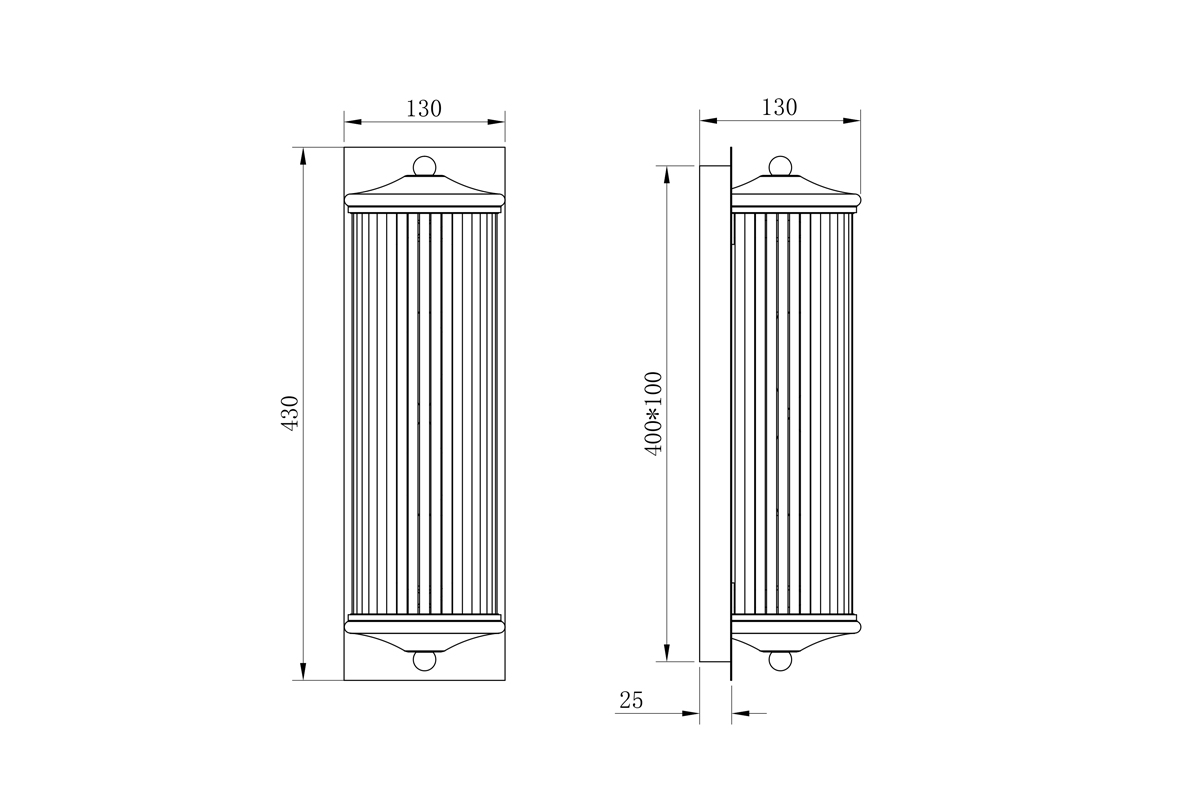K2KG0604W-1 Бра d13*42см_s2 2