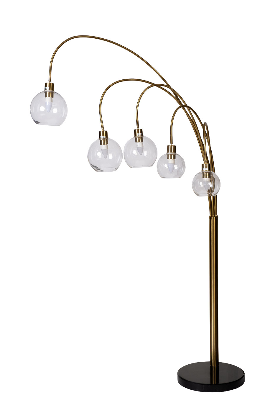 92EL-YG21102-5F Торшер Grappolo латунь, стекло прозр. 110*h180см_s2 1