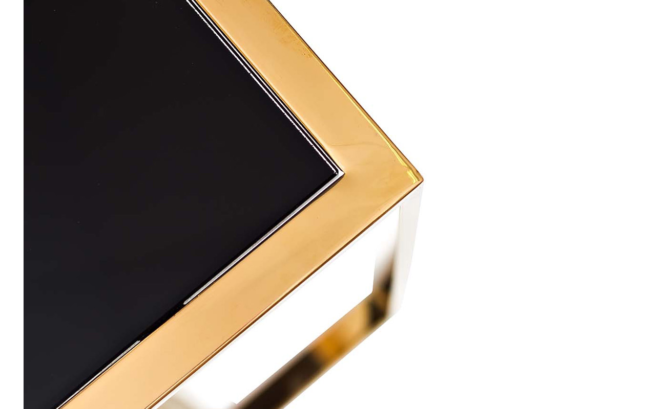 13RXNT5076L-GOLD Стол журнальный 50*45*49 черный/розовое золото_s2 4