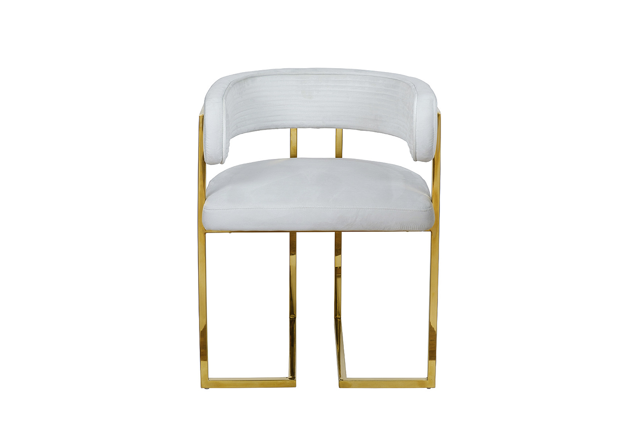 GY-8504STUL-SVSER Стул велюр светло-серый/золото 60*55*73см_s2 1