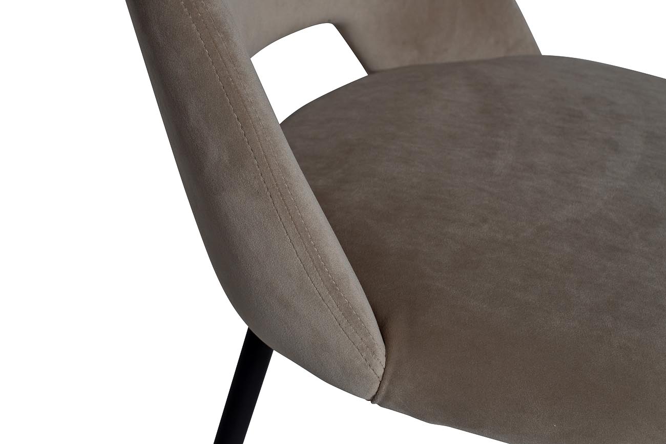 46AS-CH3073-BEIGE Стул велюр бежевый 54,5*58*80см_s2 4