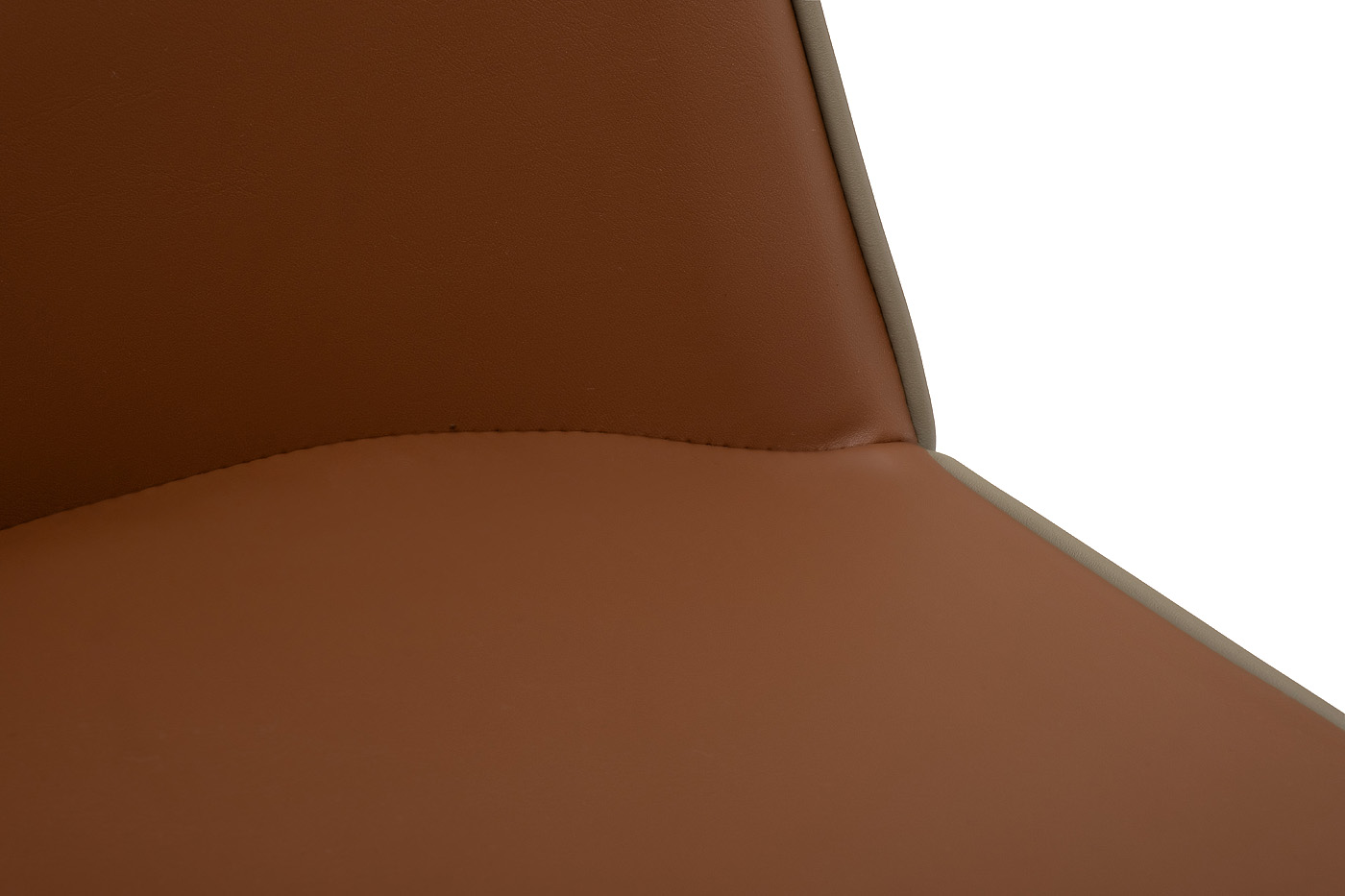 163YH-06995 Стул обеденный экокожа терракота/бежевый 55*45*82см_s2 4