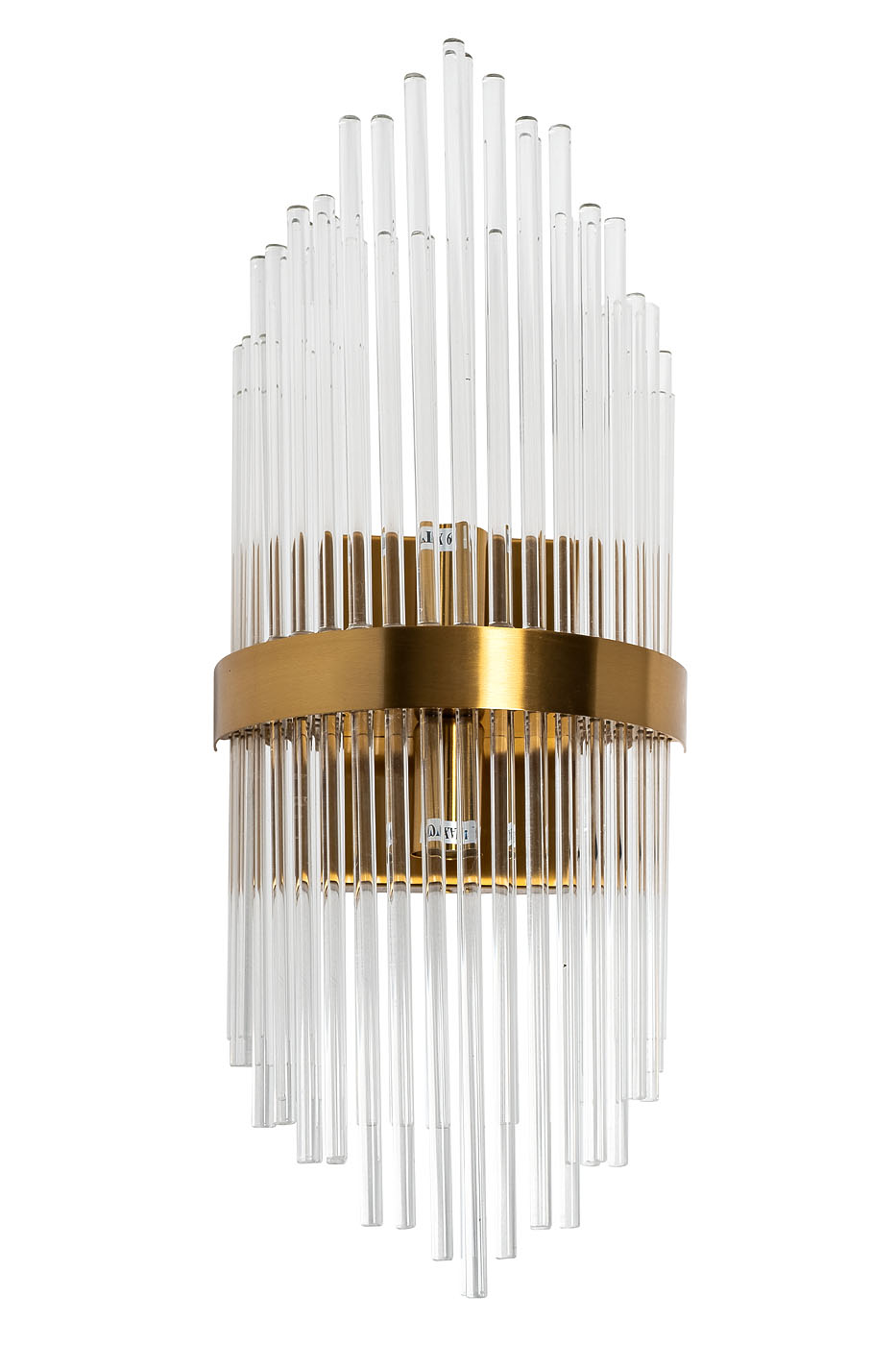 92EL-YG59025 Бра латунь, стекло прозр. 20*11*h.54см_s2 1