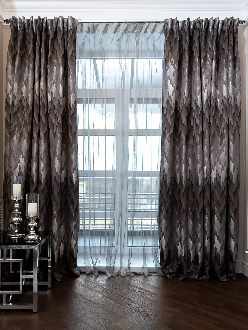 121GD-03603 Портьера CASCADA серая 275*260_s2 1