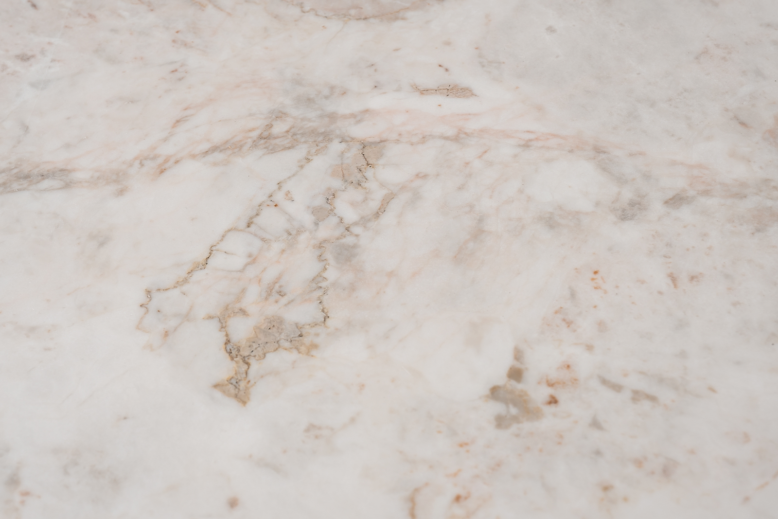 57EL-10082 Стол журнальный натур.белый мрамор Cass White d 105*37см_s2 3