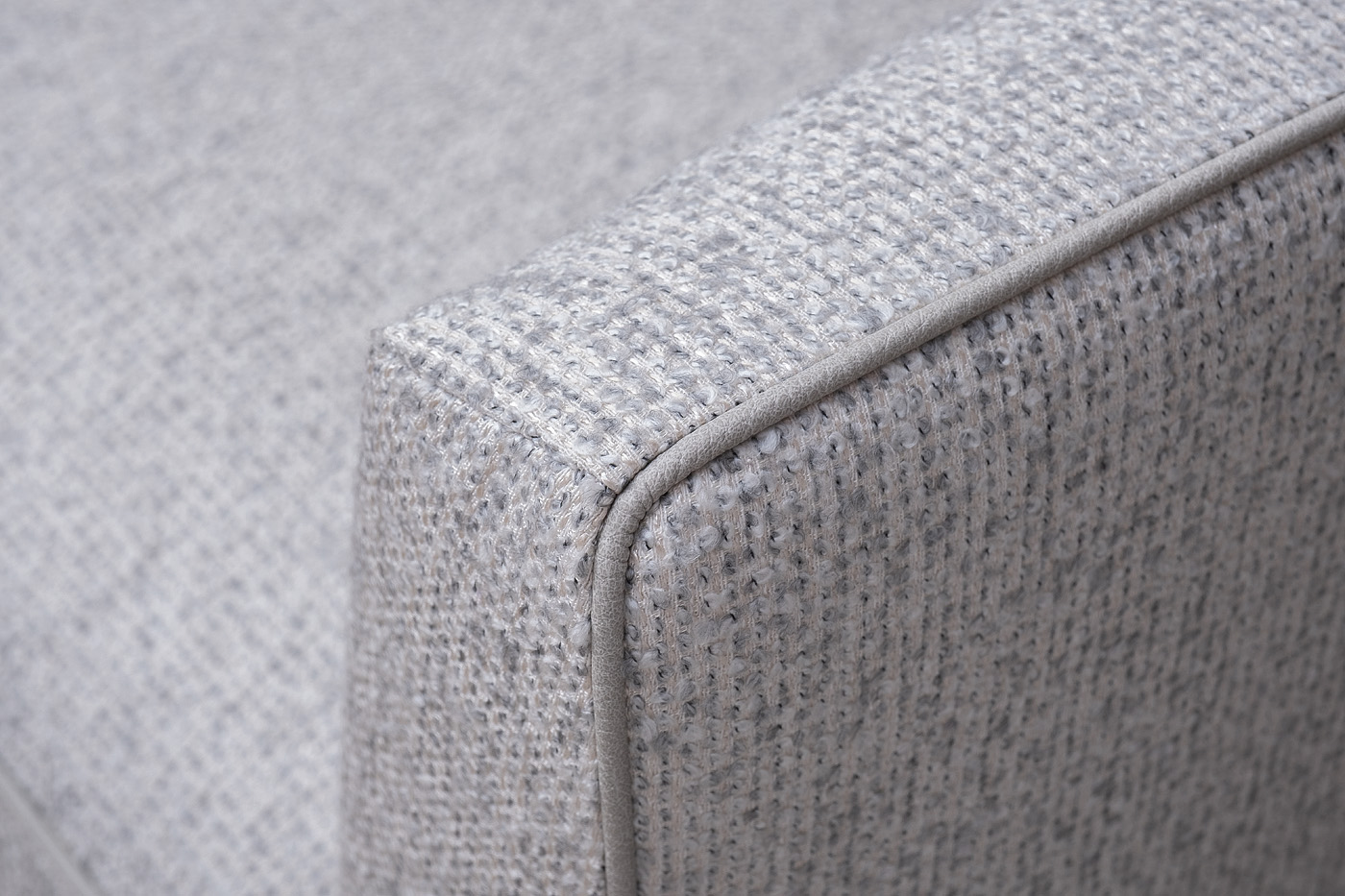 Диван Сорренто(Sorrento)(K) 230M трехм.раск c кантом,рогожка св.беж Santo1902-SECRU+Nev83 230*101*86_s2 6