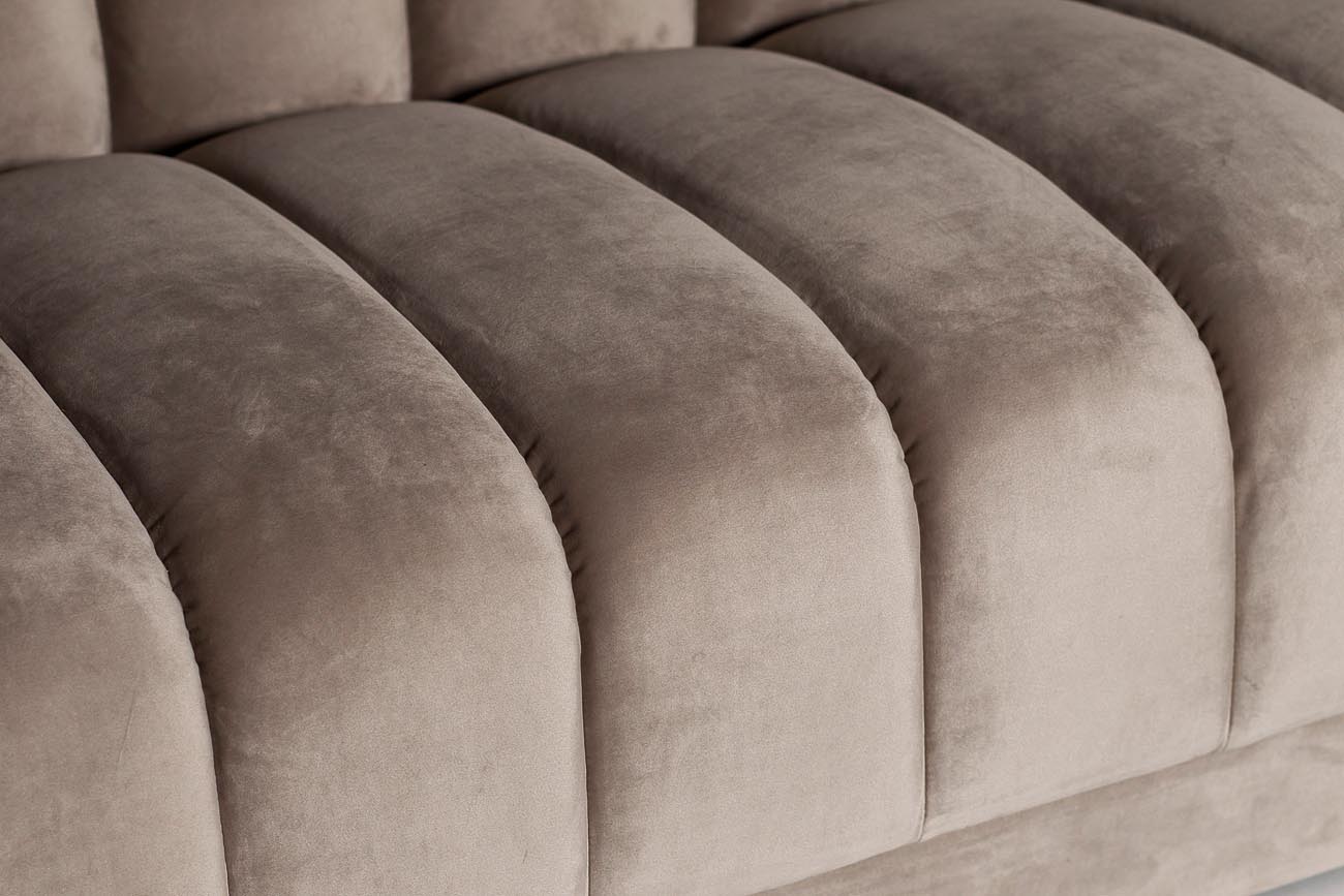 ZW-81103 GRE Диван трехместный велюр серый 243*95*74см_s2 5