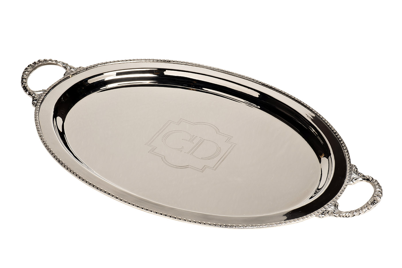 95IM-6024 Поднос овальный Garda Decor нерж.сталь 50*36см_s2 1