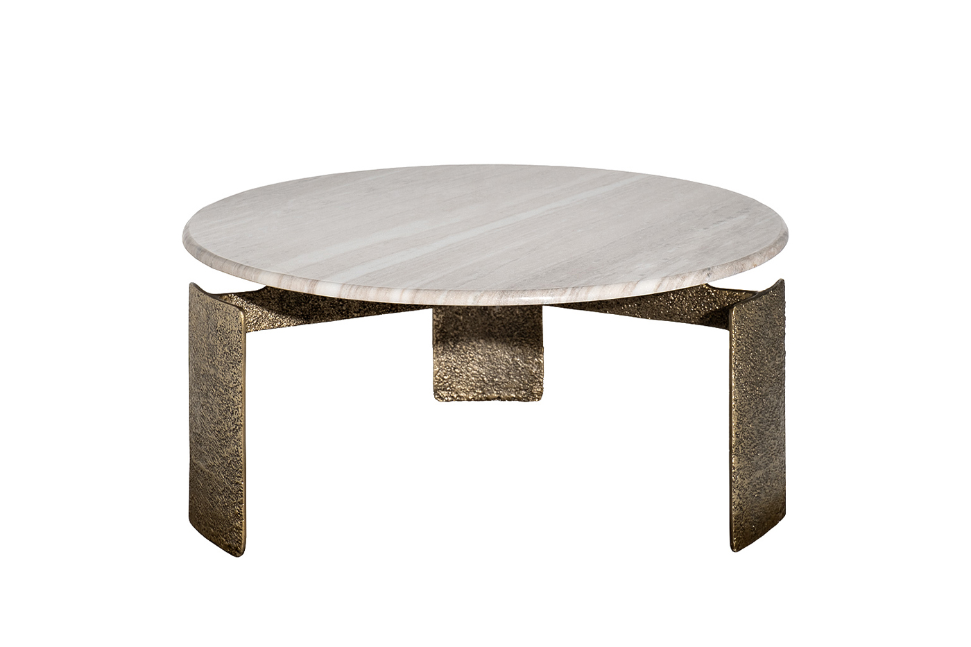 69-23303 Стол журнальный мраморный d100*45см_s2 1