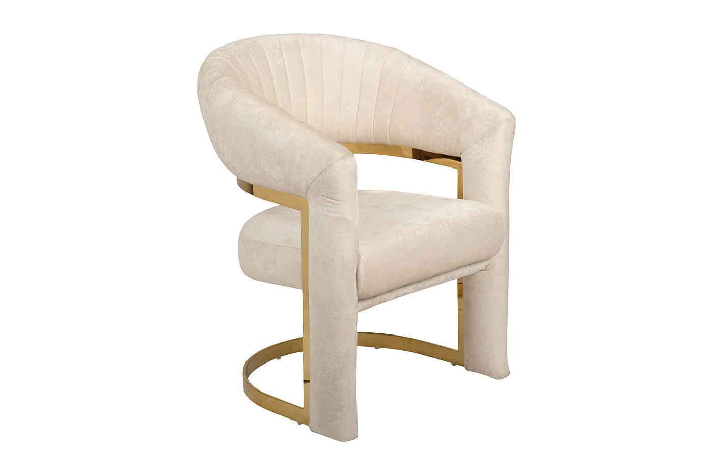 GY-DC8386GOLD-CR Стул велюр кремовый/золото 67*66*85см_s2 2