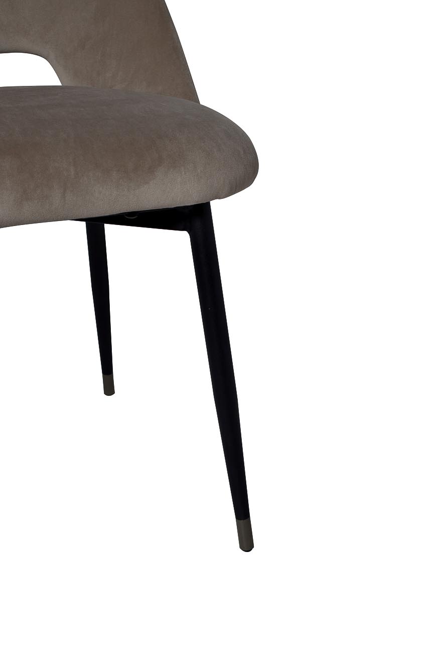 46AS-CH3073-BEIGE Стул велюр бежевый 54,5*58*80см_s2 5