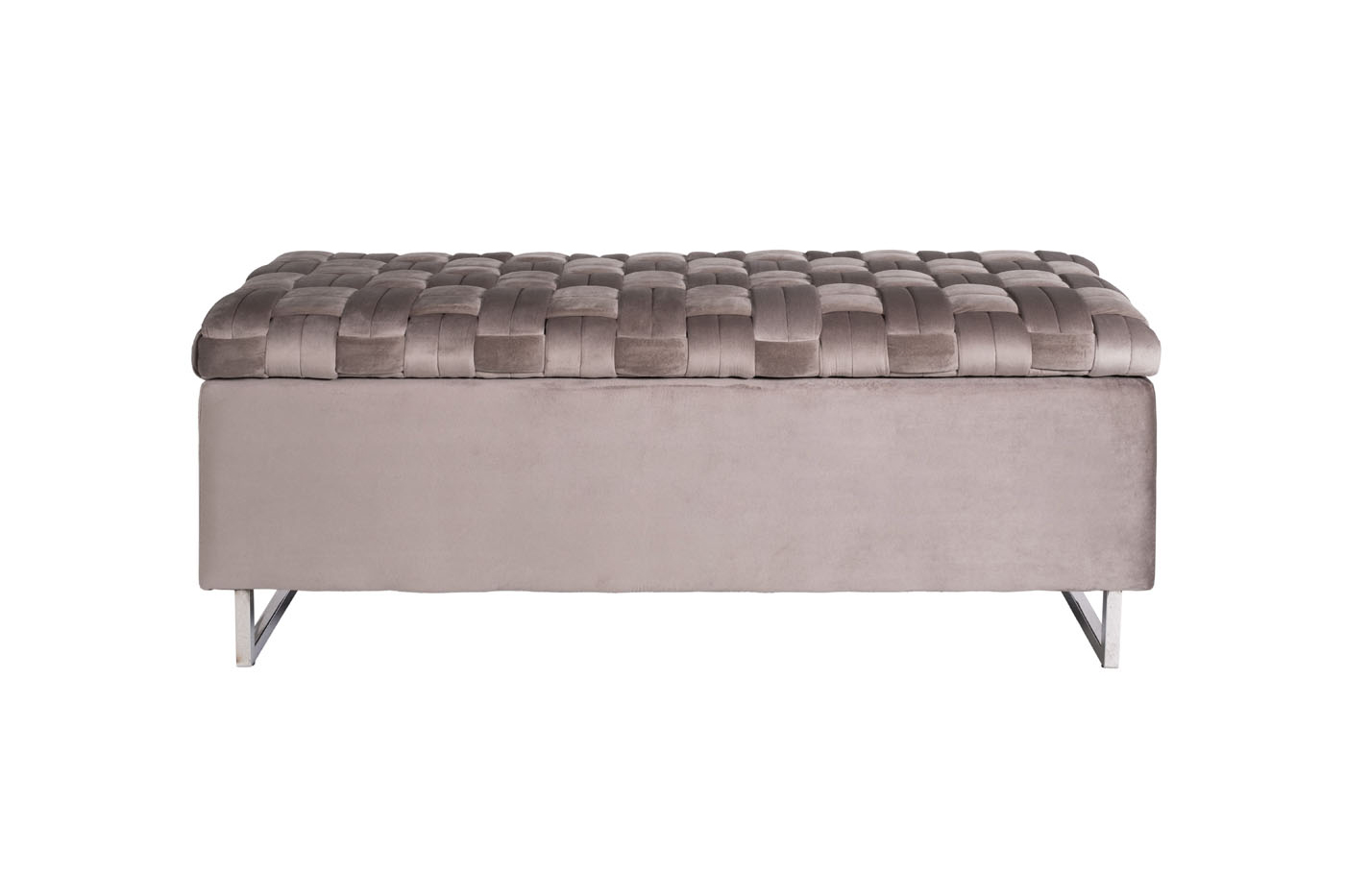 N-BANK-195-S BEG Банкетка велюр серо-беж. 120*40*46см для хранения_s2 1