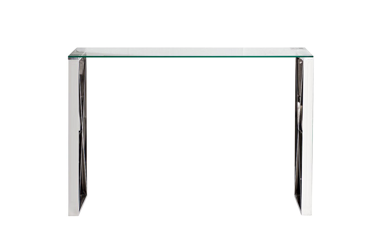 47ED-CST008 Консоль прозр.стекло/хром 120*40*78см_s2 1