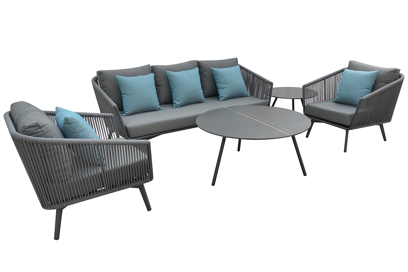 129KN-01440 Стол кофейный «EMBRACE» уличный черный d68*48см_s2 4