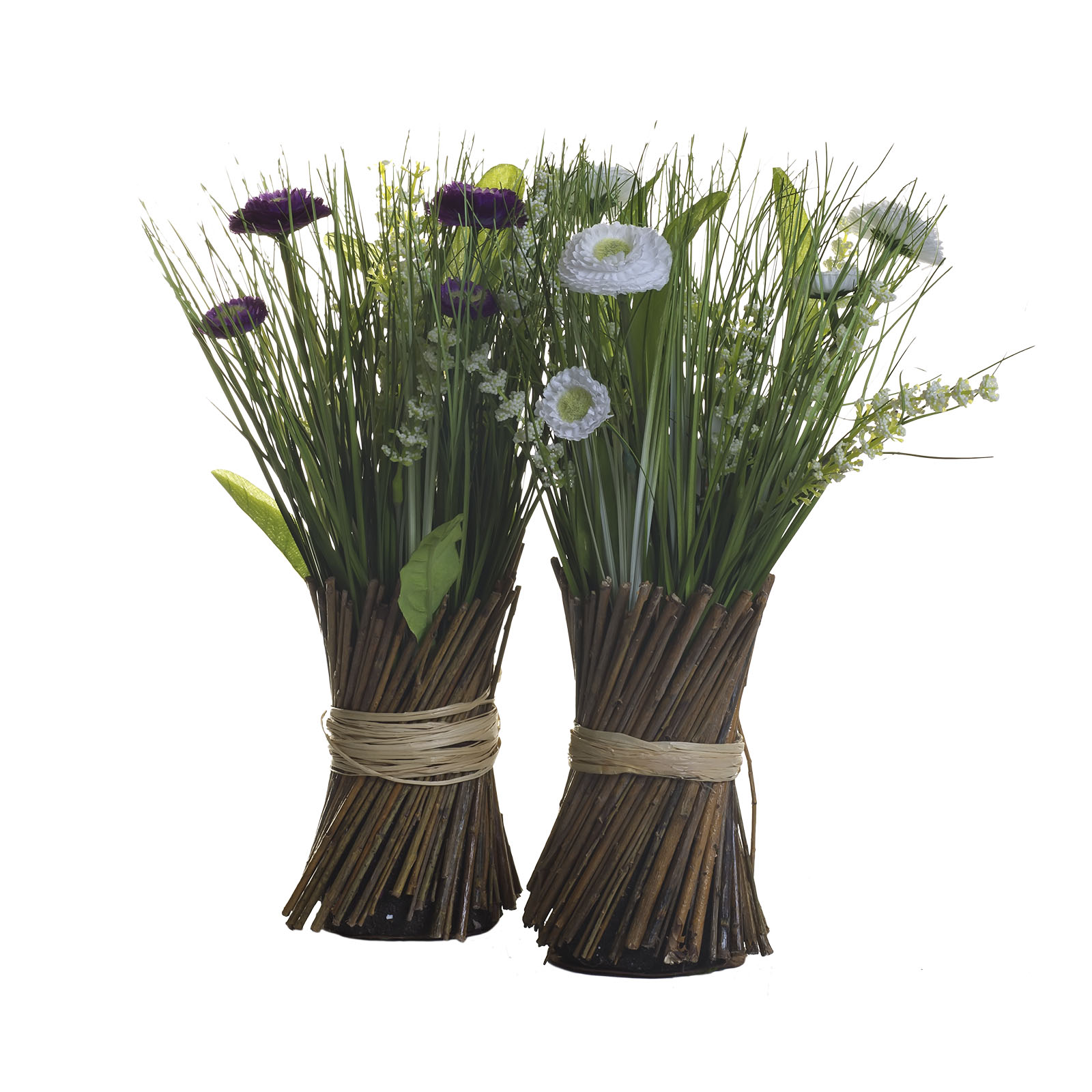 8J-12AK0002 Букет маргариток фиолетовых  30 см  (12)_s2 2