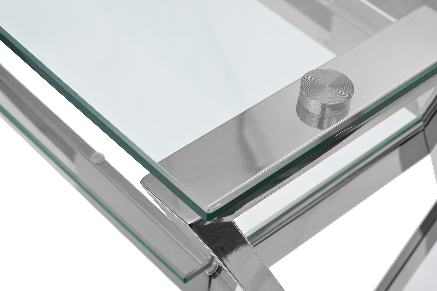 GY-17910 Стол письменный стекло прозр/хром 120*60*78см_s2 3
