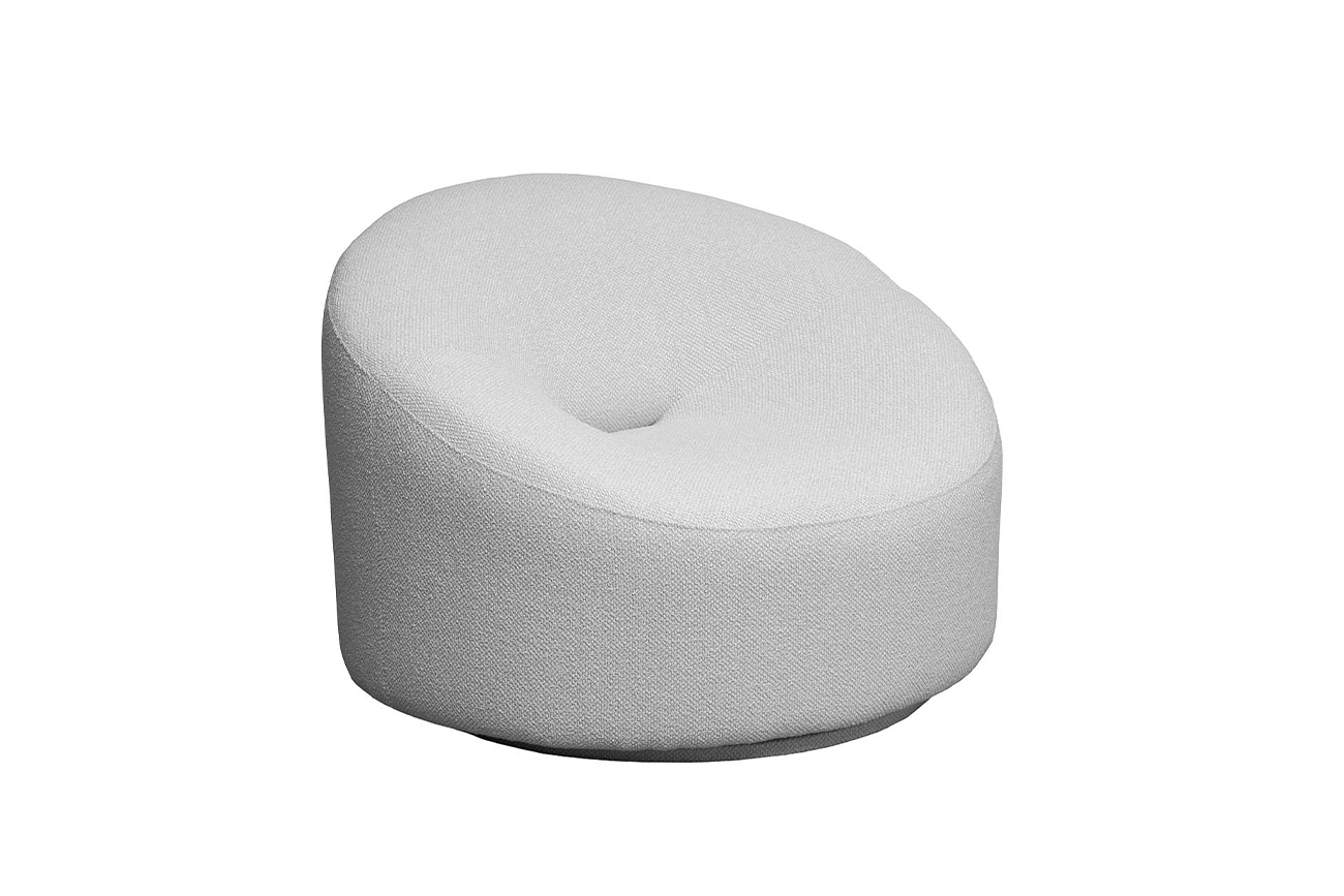 Кресло поворотное Луна(Luna) букле белый Flona-SVBEG 98*90*69см_s2 2