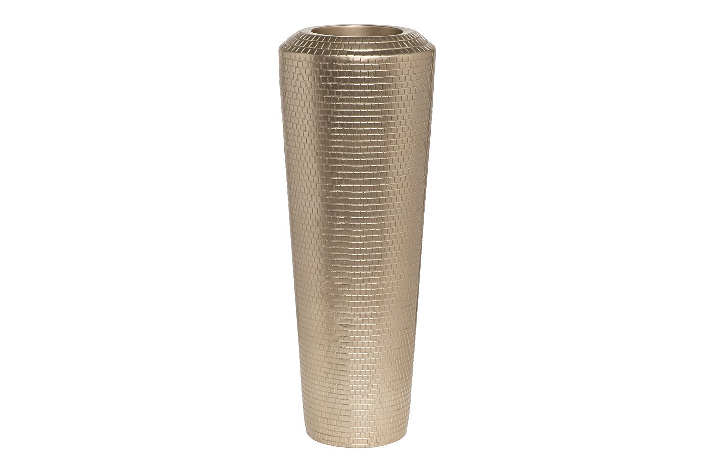 ZS2060-36CH Кашпо c фактурной отделкой шампань d36*92см_s2 1