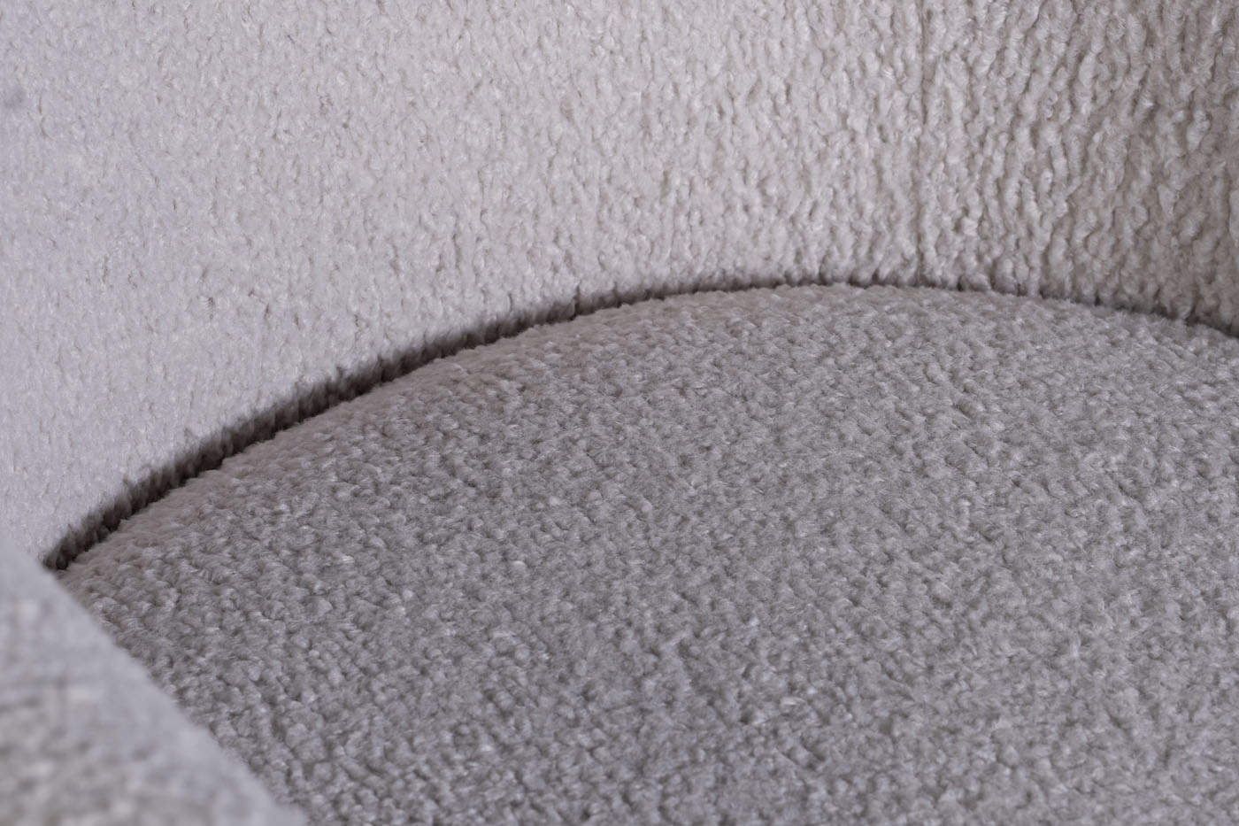 48MY-KRES-2841 SER Кресло вращающееся, иск.каракуль серый 79*74*79cм_s2 3