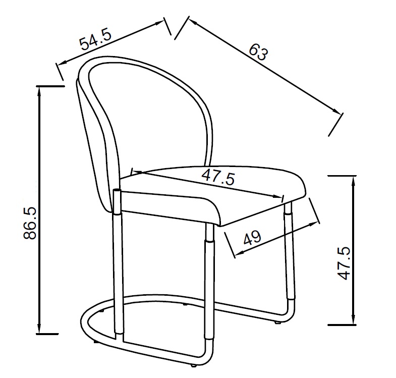 160KD-80070 Стул обеденный, экокожа кремовый/терракота 63*54*83см_s2 7