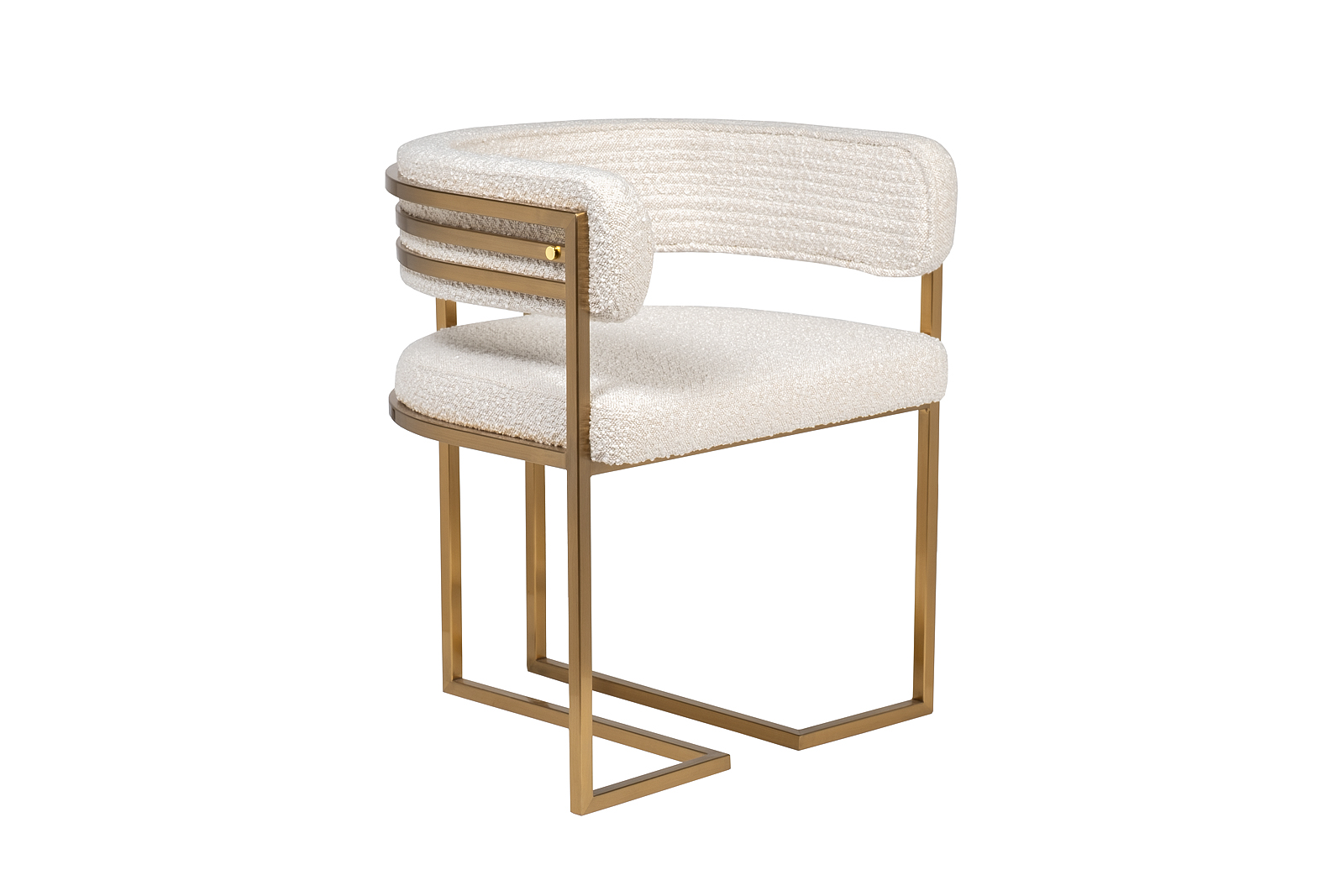 GY-08504 Стул букле бежевый/матовое золото 60*55*73см_s2 2