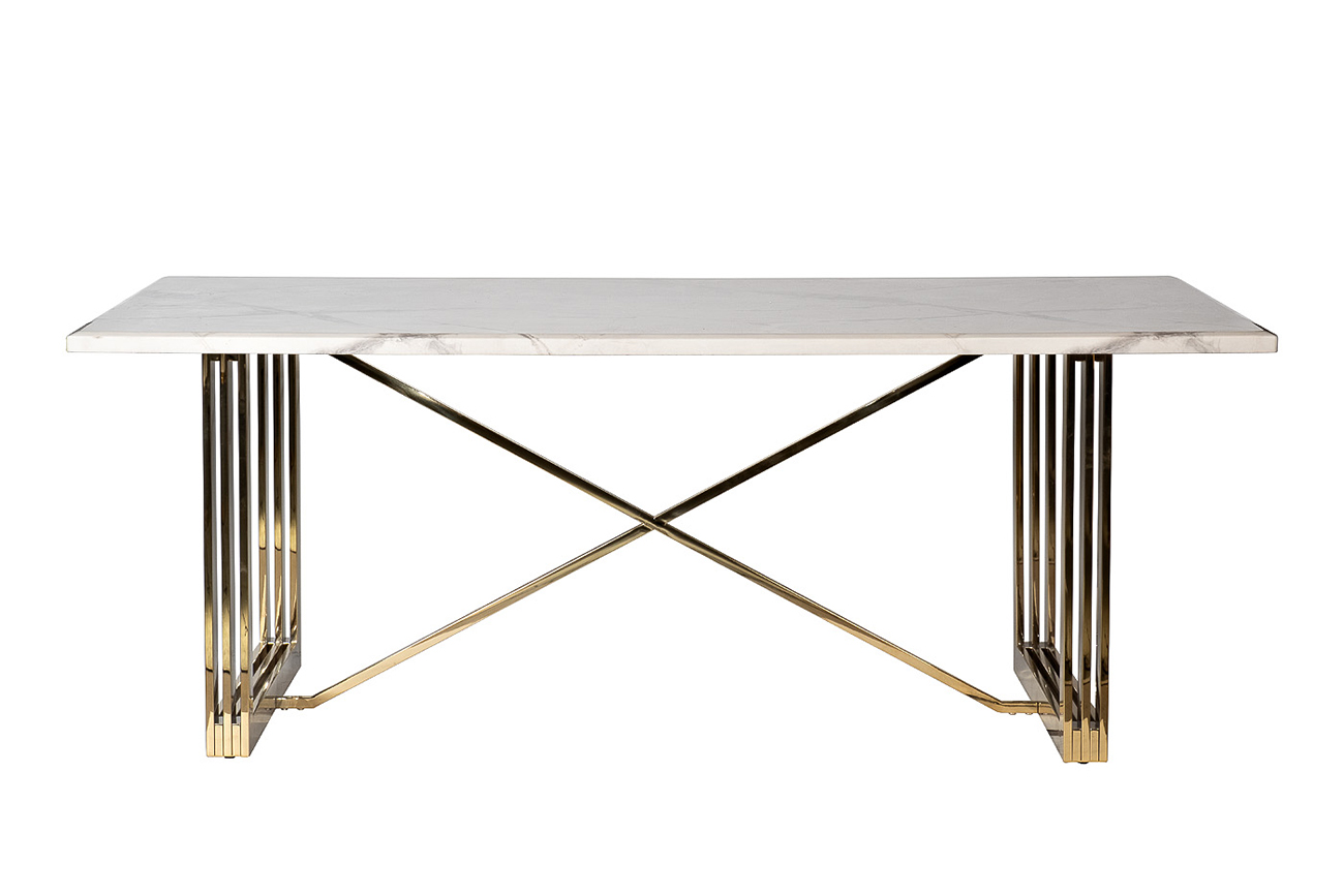 30F-1478-MD Стол обеденный белый 200*100*76см_s2 1