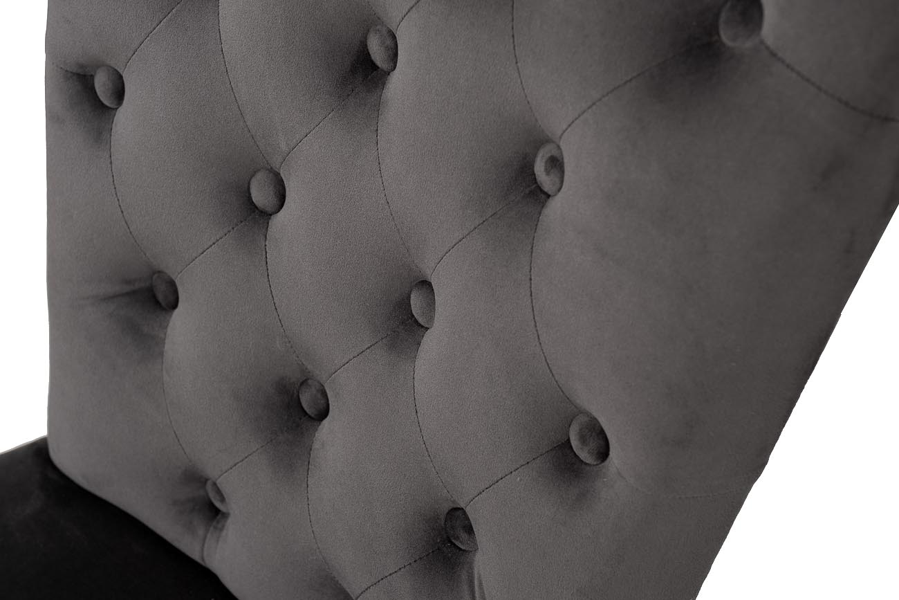 Стул 597 велюр серый Riv96 98*101*88см_s2 4