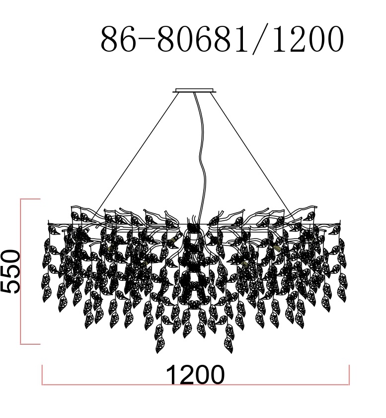 86-80681 Люстра d.120*45 см, металл цвет золото_s2 2