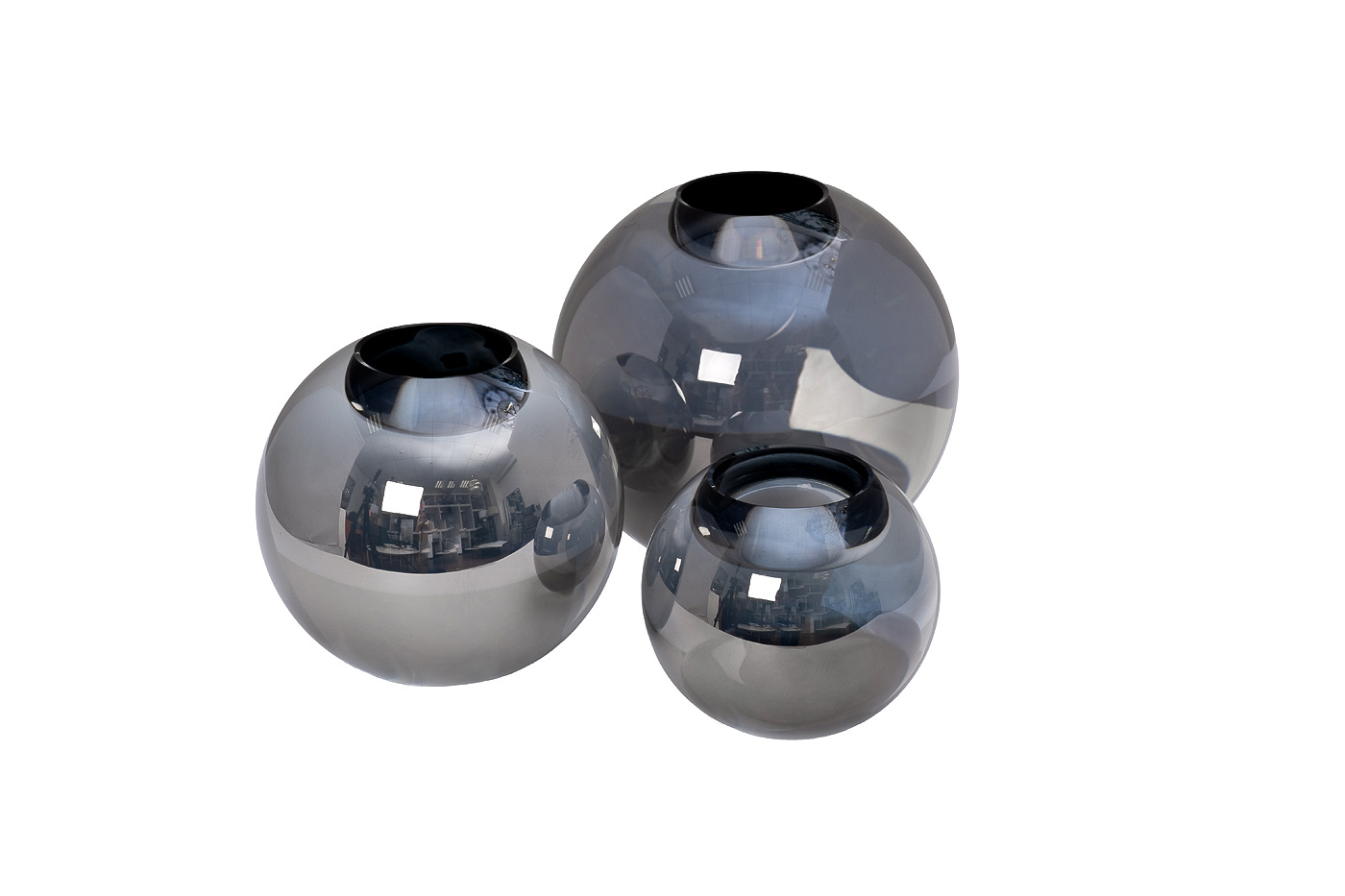 X2240835 Подсвечник «хрустальный» дымчатый 11,8*11,8*11см_s2 2