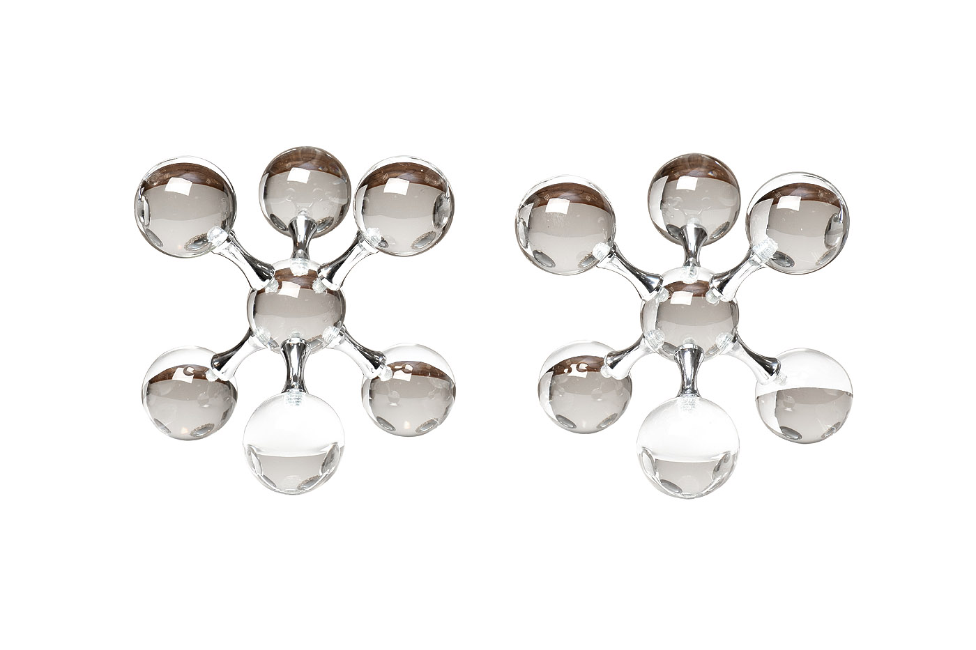 XBE1280 Держатели для книг «Молекулы» 2 шт. 16,5*16,5*16.5см_s2 1