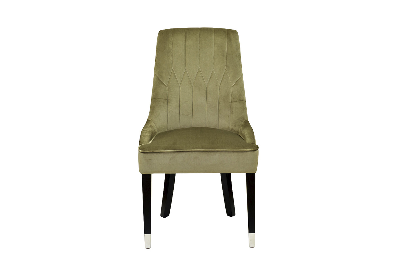 Стул Элегантный(Elegante) велюр оливковый Bel17 56*65*101см_s2 1