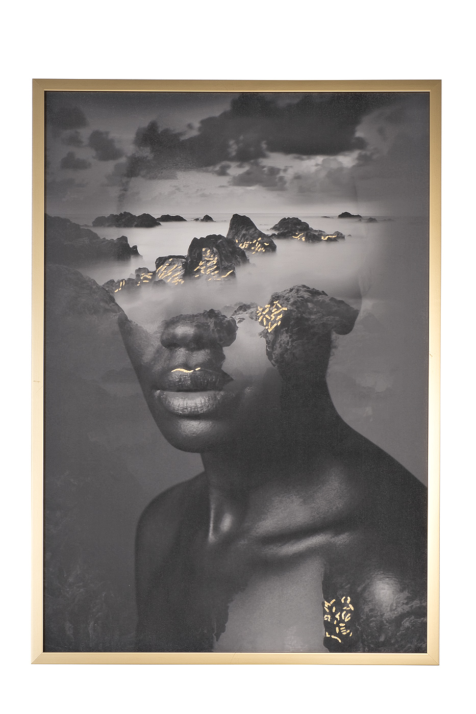 89VOR-MYSTIQUE1 Холст «Mystique-1» 100х70 см, золотая поталь._s2 1