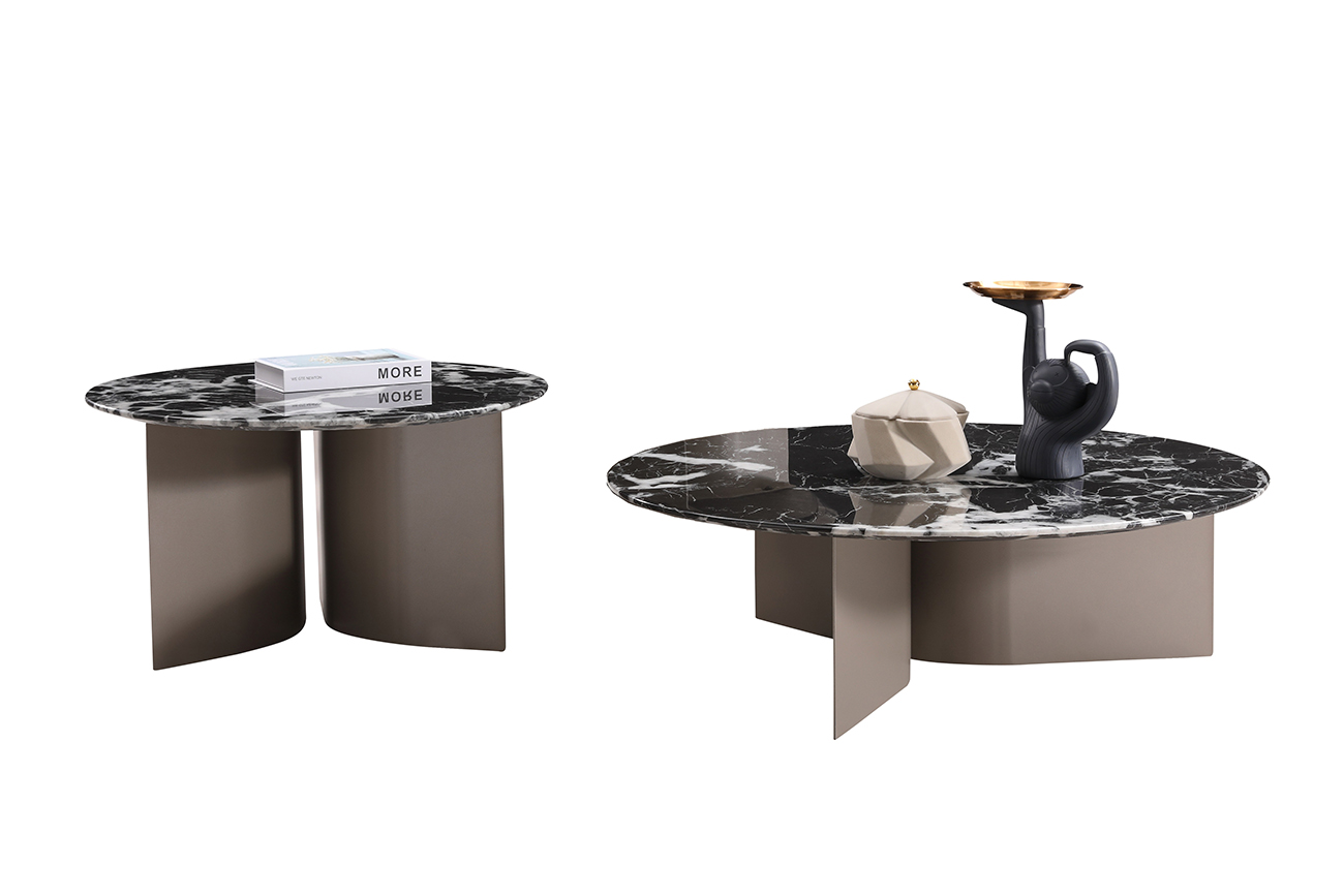 57EL-10311 Стол журнальный черный d70*40см_s2 5