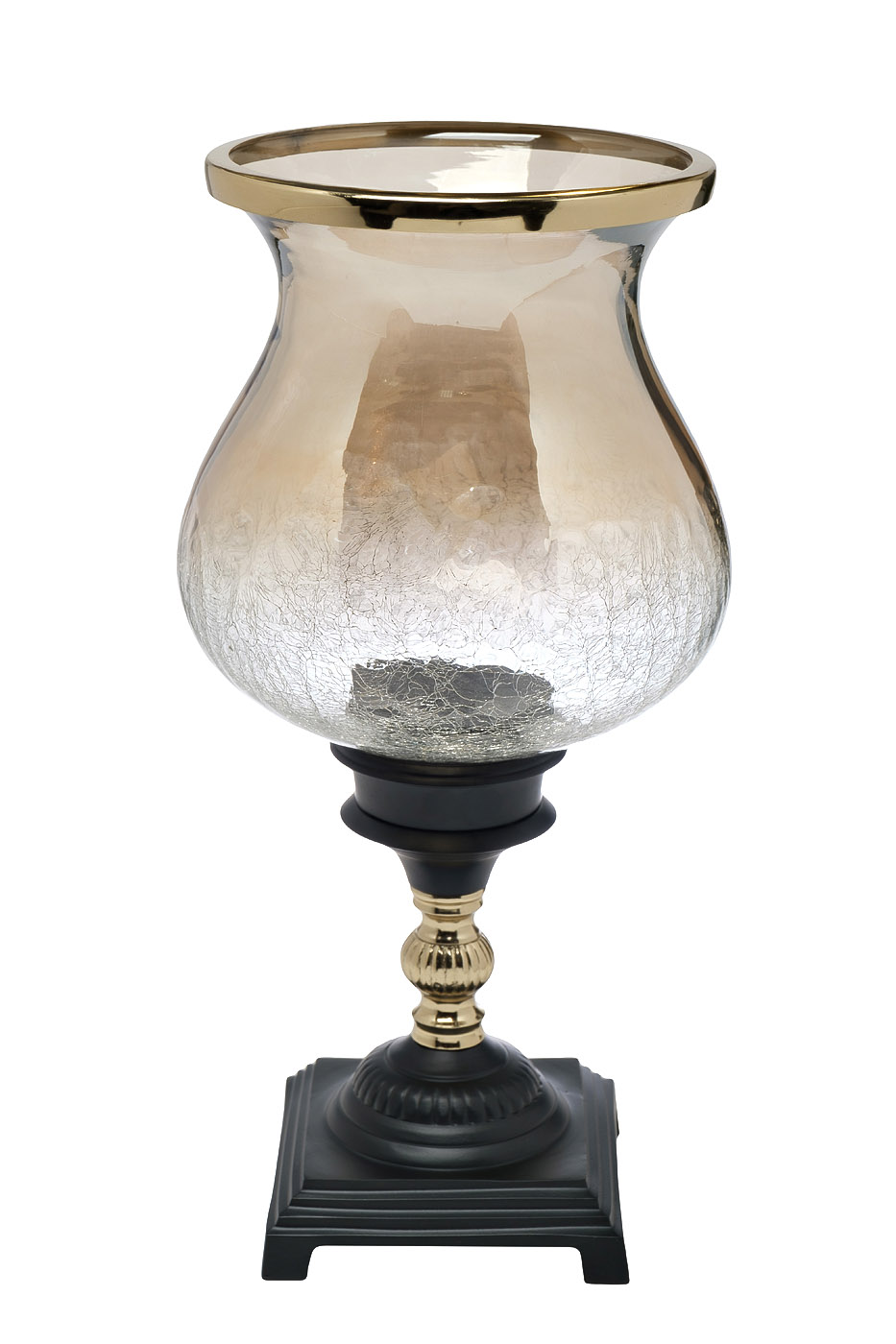 94PR-7889A Подсвечник стеклянный «Шах» L на поставке d19*40см_s2 1