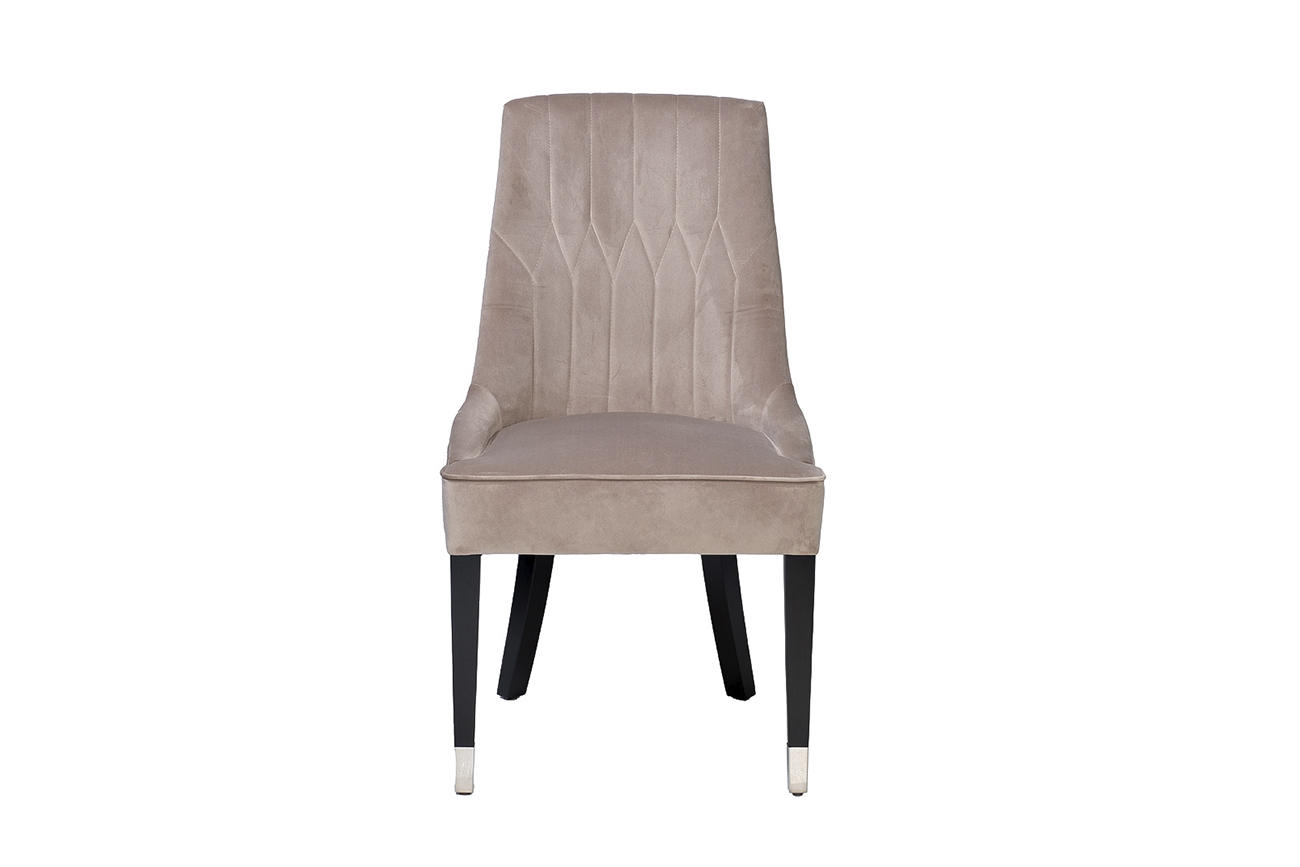 Стул Элегантный(Elegante) велюр жемчужно-серый Cat4 56*65*101см_s2 1