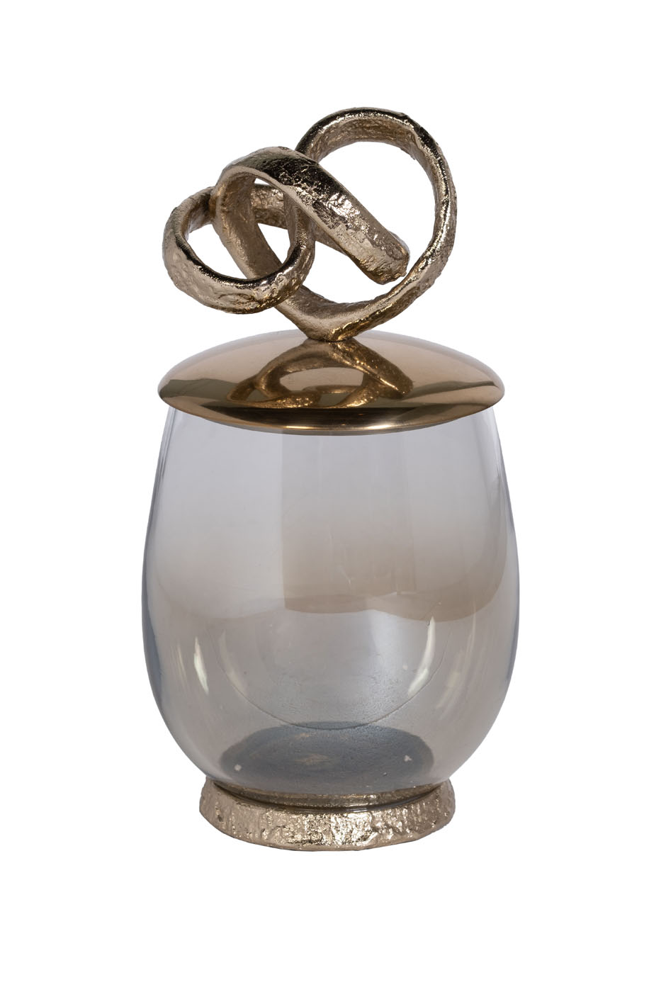 69-921152 Ваза декор.с крышкой «Лиана» металл/стекло16*16*30,5см_s2 1