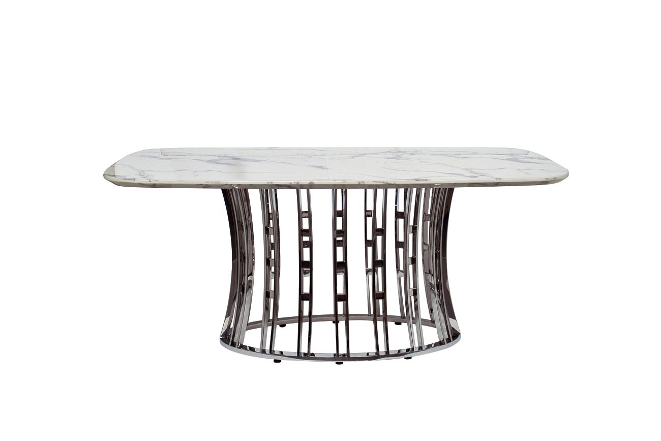 45EX-DT122-1 Стол обеденный светло-серый 180х100х76см (МДФ)_s2 1